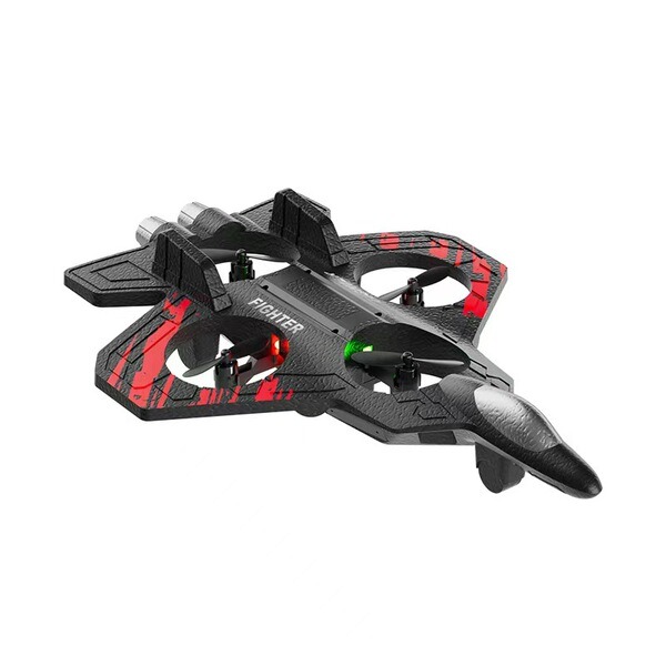 RC Plane Fighter Jet Drone with LED Lights, 360° Flips, Altitude Hold, Easy-to-Fly Remote Control Airplane